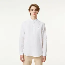 LACOSTE: Белая рубашка 