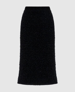 Balenciaga: Чёрная юбка 