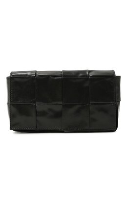 Bottega Veneta: Поясная сумка  Cassette цвета хаки