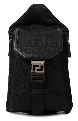 Versace: Чёрный рюкзак 