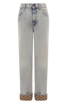Gucci: Кожаные джинсы 