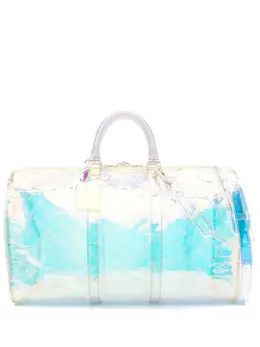 Louis Vuitton Pre-Owned: Светлая спортивная сумка 
