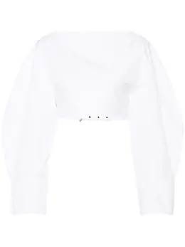 Jacquemus: Белая блуза 