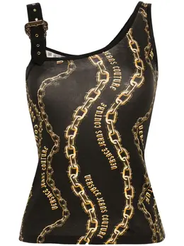 Versace Jeans Couture: Чёрная майка 