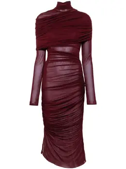 Mugler: Платье миди 