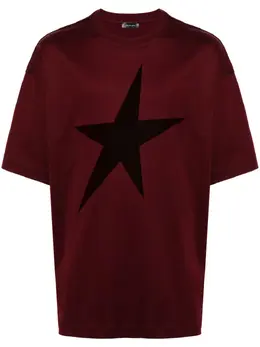 Mugler: Красная футболка 