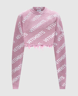 Vetements: Розовый свитер 