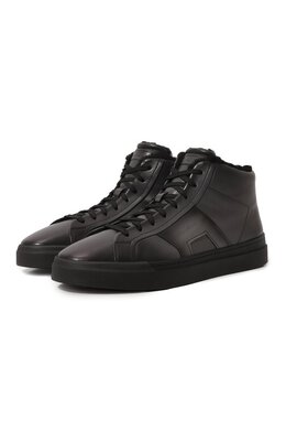 Santoni: Серые кеды 
