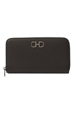 Salvatore Ferragamo: Серый кошелёк 