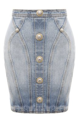 Balmain: Джинсовая юбка 