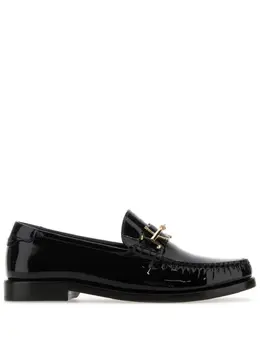 Saint Laurent: Чёрные лоферы 