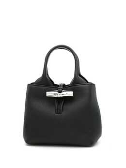 Longchamp: Чёрная сумка-шоппер  Roseau