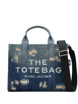 Marc Jacobs: Голубая сумка-шоппер  The Denim