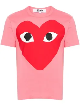 Comme Des Garçons Play: Футболка  Heart с принтом