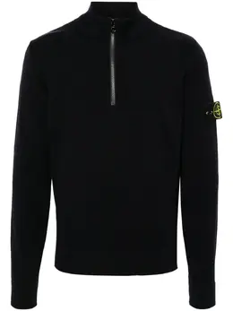 Stone Island: Голубой свитер  Compass