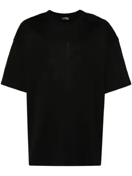 Mugler: Чёрная футболка 