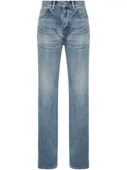 Saint Laurent: Прямые джинсы 