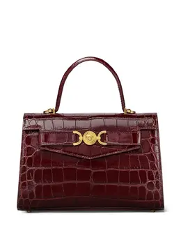 Versace: Коричневая сумка-шоппер  Medusa