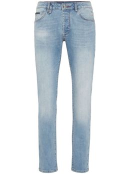 Philipp Plein: Светлые джинсы  Skull