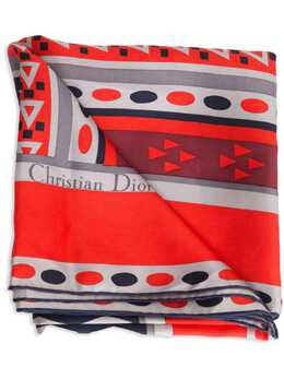 Christian Dior Pre-Owned: Шарф с геометрическим принтом 