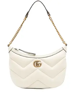Gucci: Белая сумка  GG Marmont