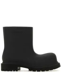 Balenciaga: Чёрные ботинки 