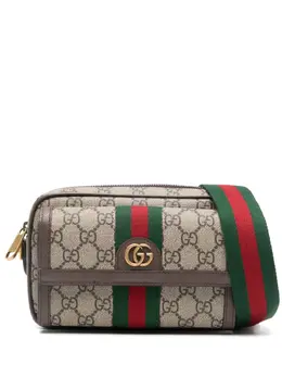 Gucci: Коричневая сумка  Ophidia GG