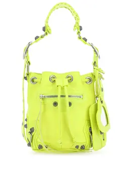 Balenciaga: Жёлтая сумка  Le Cagole