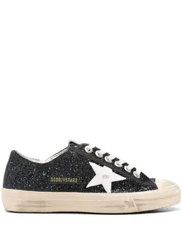 Golden Goose: Чёрные кроссовки  V-Star