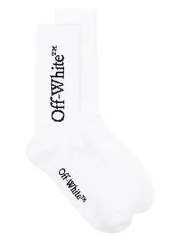 Off-White: Белые носки  Bookish
