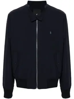 Givenchy: Синяя куртка  4G