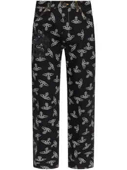 Vivienne Westwood: Джинсы  Orb с принтом