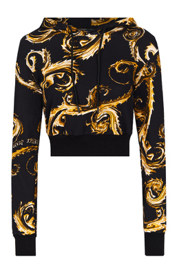 VERSACE JEANS COUTURE: Чёрная толстовка 