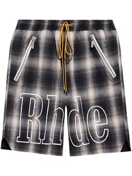 RHUDE: Шорты в клетку 