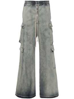 Rick Owens DRKSHDW: Голубые брюки  Cargo