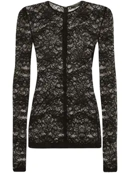 Dolce & Gabbana: Кружевное топ 