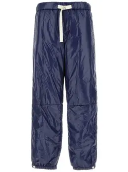 Jil Sander: Голубые брюки  Drawstring