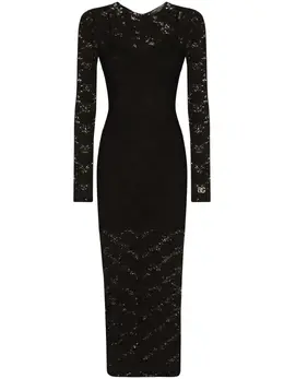 Dolce & Gabbana: Кружевное платье 