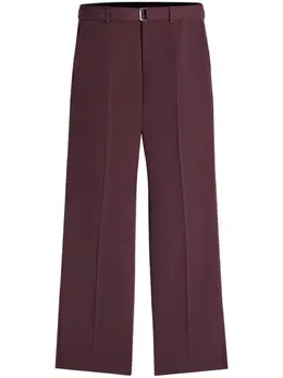 Lanvin: Бордовые брюки 