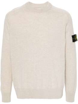 Stone Island: Бежевый свитер  Compass