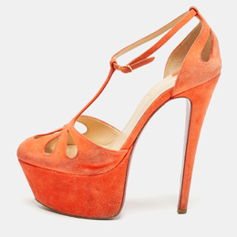 Christian Louboutin: Оранжевые туфли 