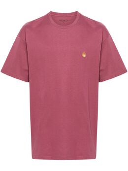 Carhartt WIP: Розовая футболка  Chase