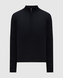 Canali: Чёрный свитер 