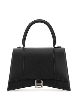 Balenciaga: Чёрная сумка  Hourglass