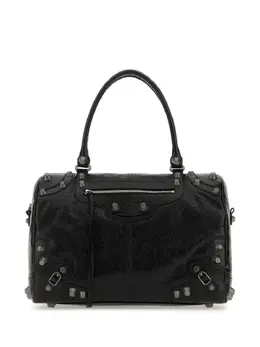 Balenciaga: Чёрная спортивная сумка  Le Cagole