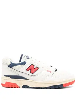 New Balance: Белые кроссовки  550