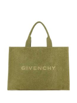 Givenchy: Сумка-шоппер цвета хаки 