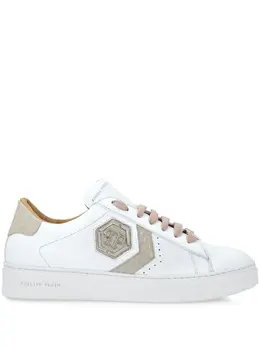 Philipp Plein: Белые кроссовки 