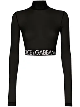 Dolce & Gabbana: Топ из фатина 