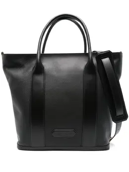 TOM FORD: Чёрная сумка-шоппер  Logo